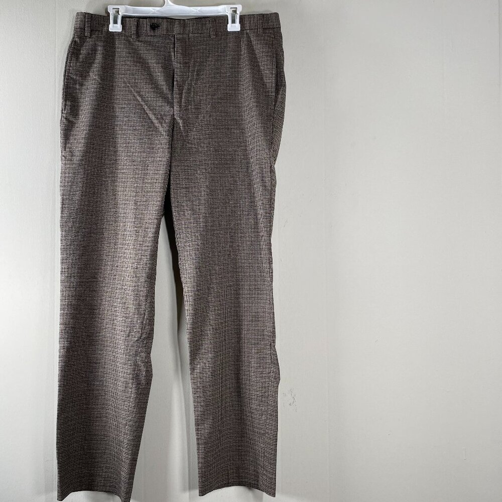 Lauren Ralph Lauren Dress Pants Men's 36 x 32 Mid Rise Multicolor Plaid Office